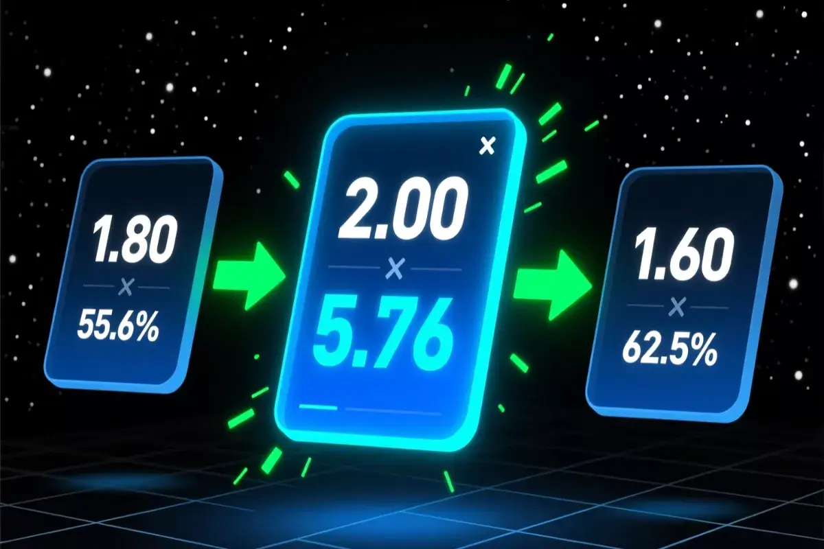 Infographie expliquant la multiplication des cotes dans les paris combinés