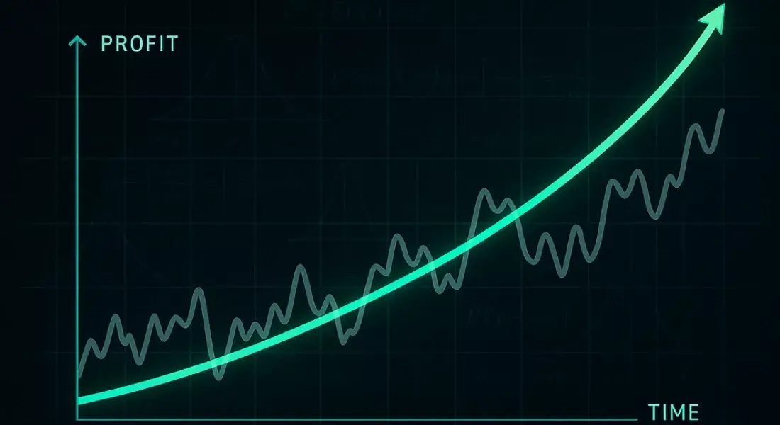 Visualisation de la pensée statistique à long terme versus la volatilité court terme