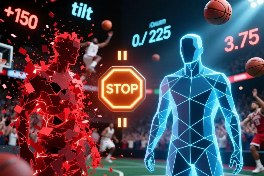 Visualisation du tilt émotionnel : chaos contre contrôle dans les paris sportifs